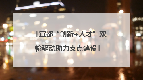 宜都“创新+人才”双轮驱动助力支点建设