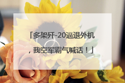 多架歼-20逼退外机，我空军霸气喊话！