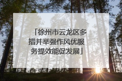 徐州市云龙区多措并举强作风优服务提效能促发展