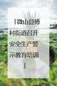微山县傅村街道召开安全生产警示教育培训
