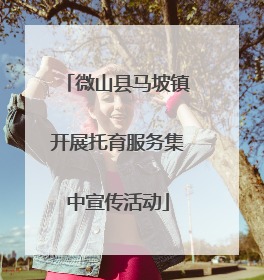 微山县马坡镇开展托育服务集中宣传活动