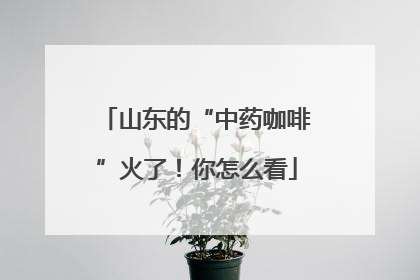山东的“中药咖啡”火了！你怎么看