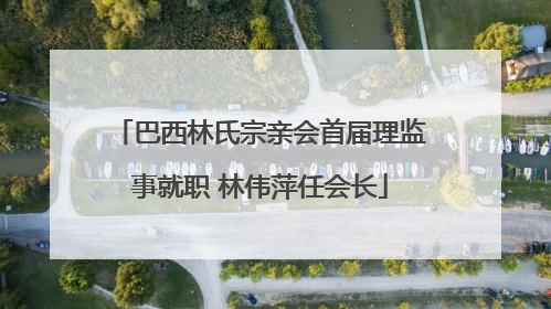 巴西林氏宗亲会首届理监事就职 林伟萍任会长