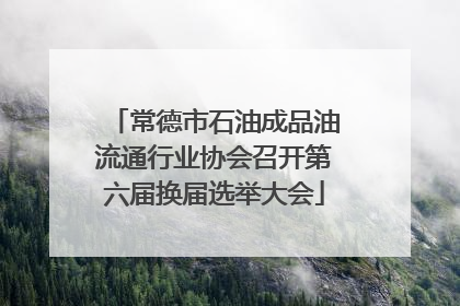 常德市石油成品油流通行业协会召开第六届换届选举大会