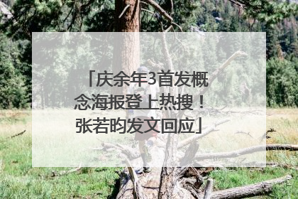 庆余年3首发概念海报登上热搜！张若昀发文回应
