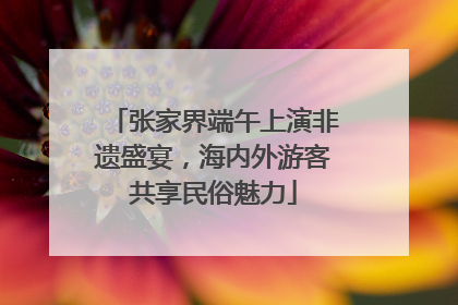 张家界端午上演非遗盛宴，海内外游客共享民俗魅力