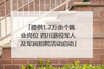 提供1.2万余个就业岗位 四川退役军人及军属招聘活动启动
