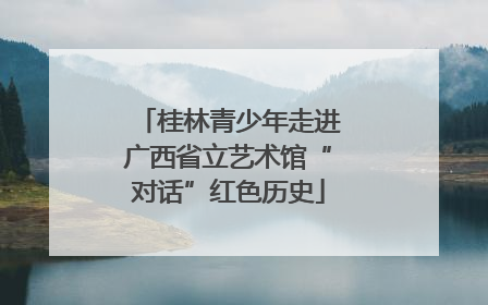 桂林青少年走进广西省立艺术馆“对话”红色历史