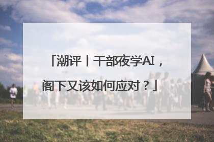 潮评丨干部夜学AI，阁下又该如何应对？