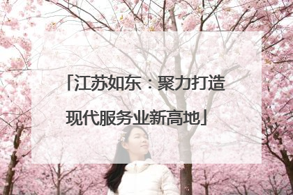 江苏如东：聚力打造现代服务业新高地