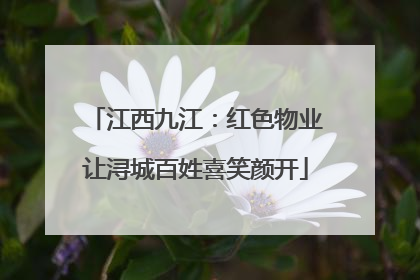 江西九江：红色物业让浔城百姓喜笑颜开