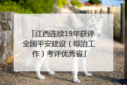 江西连续19年获评全国平安建设（综治工作）考评优秀省