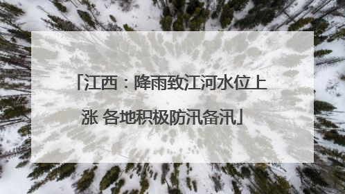 江西：降雨致江河水位上涨 各地积极防汛备汛