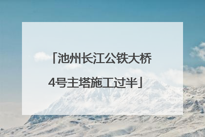 池州长江公铁大桥4号主塔施工过半
