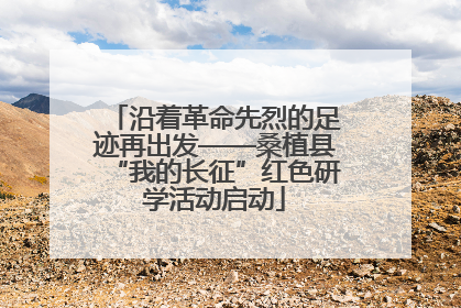 沿着革命先烈的足迹再出发——桑植县“我的长征”红色研学活动启动