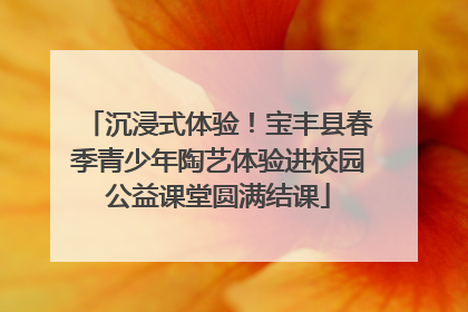 沉浸式体验！宝丰县春季青少年陶艺体验进校园公益课堂圆满结课