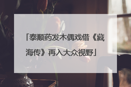 泰顺药发木偶戏借《藏海传》再入大众视野
