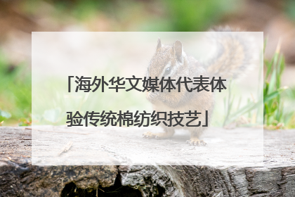 海外华文媒体代表体验传统棉纺织技艺
