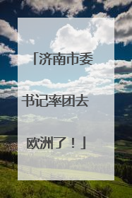 济南市委书记率团去欧洲了！