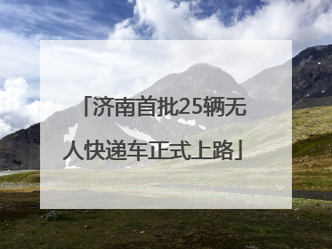 济南首批25辆无人快递车正式上路