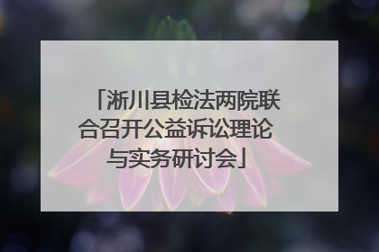 淅川县检法两院联合召开公益诉讼理论与实务研讨会
