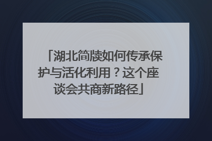 湖北简牍如何传承保护与活化利用？这个座谈会共商新路径