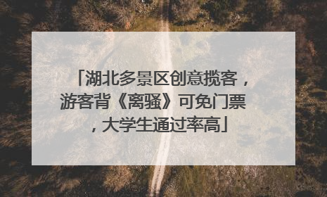 湖北多景区创意揽客，游客背《离骚》可免门票，大学生通过率高