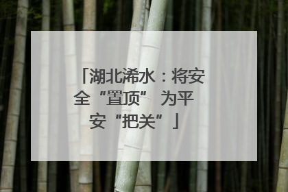 湖北浠水：将安全“置顶” 为平安“把关”