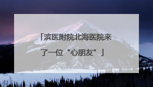 滨医附院北海医院来了一位“心朋友”