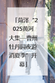 菏泽“2025黄河大集—曹州牡丹园夜游消夏季”开幕