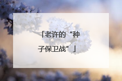老许的“种子保卫战”
