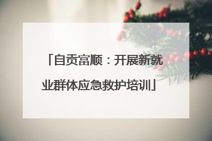 自贡富顺：开展新就业群体应急救护培训