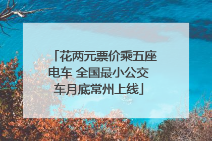 花两元票价乘五座电车 全国最小公交车月底常州上线