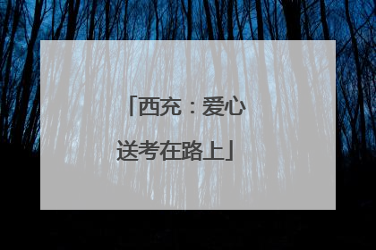 西充：爱心送考在路上