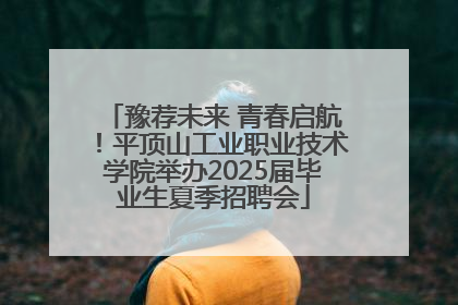 豫荐未来 青春启航！平顶山工业职业技术学院举办2025届毕业生夏季招聘会