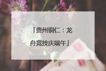 贵州铜仁：龙舟竞技庆端午