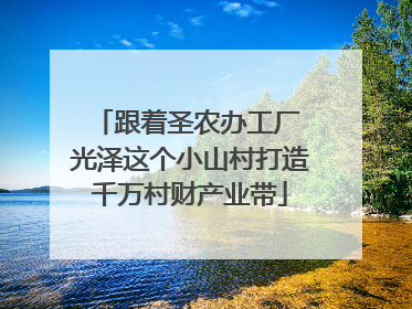 跟着圣农办工厂 光泽这个小山村打造千万村财产业带