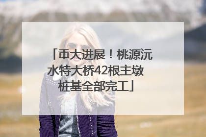 重大进展！桃源沅水特大桥42根主墩桩基全部完工