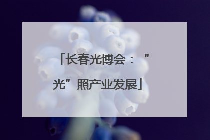 长春光博会：“光”照产业发展