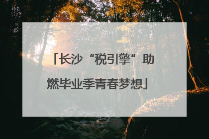 长沙“税引擎”助燃毕业季青春梦想