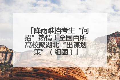 降雨难挡考生“问招”热情！全国百所高校聚湖北“出谋划策”（组图）
