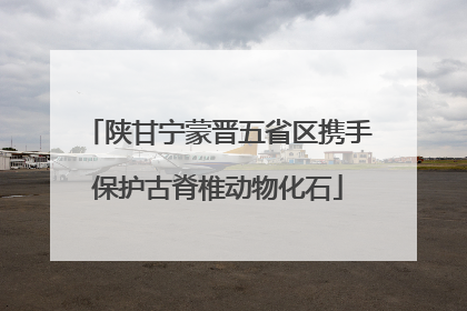陕甘宁蒙晋五省区携手保护古脊椎动物化石