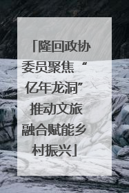 隆回政协委员聚焦“亿年龙洞” 推动文旅融合赋能乡村振兴