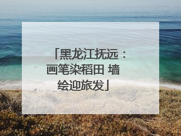 黑龙江抚远：画笔染稻田 墙绘迎旅发