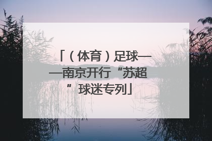 （体育）足球——南京开行“苏超”球迷专列