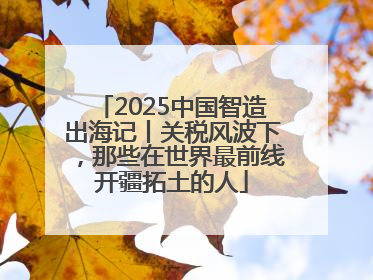 2025中国智造出海记丨关税风波下，那些在世界最前线开疆拓土的人