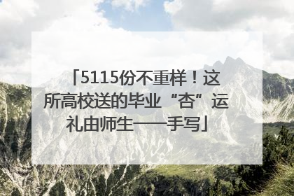 5115份不重样！这所高校送的毕业“杏”运礼由师生一一手写