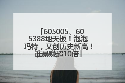 605005、605388地天板！泡泡玛特，又创历史新高！谁暴赚超10倍