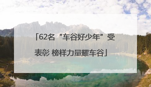 62名“车谷好少年”受表彰 榜样力量耀车谷