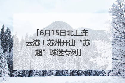 6月15日北上连云港！苏州开出“苏超”球迷专列